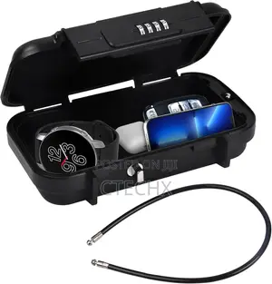 Portable Safe Box With Code, Waterproof Combination Security Lock Box