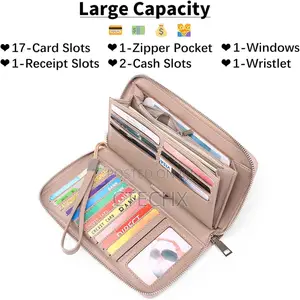 Large Capacity Ladies Rfid Purses for Women With Multiple Card Slots