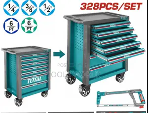 Total 328-PCS Professional Tool Chest Set – 7 Drawers + Full Tool Kit