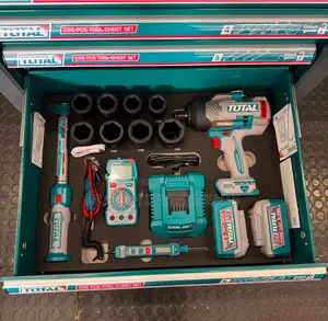 Total 288pcs Tool Chest Set + 3/4′′ 1350nm Cordless Impact Wrench