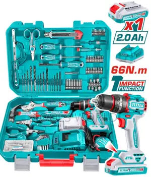165pcs Tool Set + 20v Lithium-Ion Impact Drill – Thkthp11652