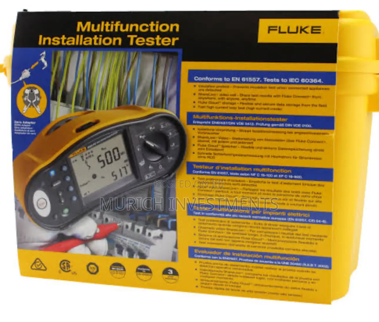 Fluke 1663 Multifunction Installation Tester With Memory Interface