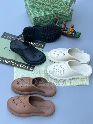 Gucci Perforated Rubber Mules