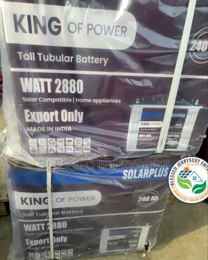 Solar Plus 240ah 12v Tall Tubular Solar Inverter Batteries In Stock.