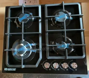 Home Point Cabinet Cooker 4 Burners Top Glass