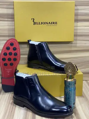 Quality Leather Red Bottoms Chelsea Boots