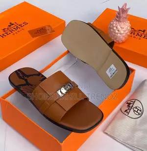 Hermes Men's Palm Slippers