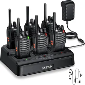 Esynic 6pcs Walkie Talkies for Adults 2 Way Radio Long Range