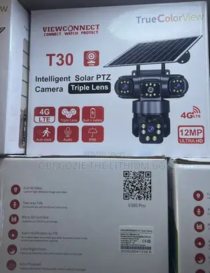 Triple Lens Solar CCTV Available. Importer and Distributor in Lagos