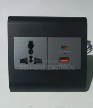 Table Power Socket With Usb + Type-C Fast Charging Port