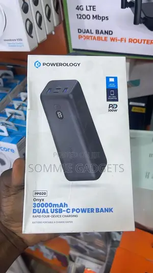 Powerology Onyx 30000mah Powerbank