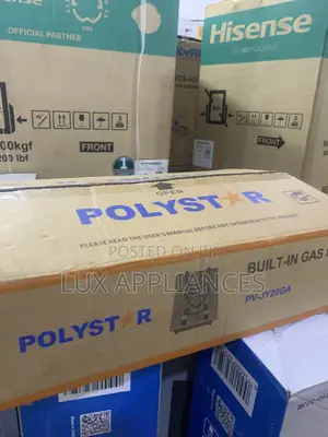 Polystar Inbuilt 2 Burner Gas Hob – Tempered Glass Finish