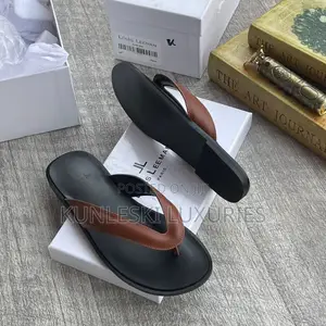 Original Louis Leeman Black & Brown Leather Slippers