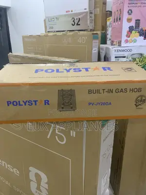 Polystar Built-in 2 Burner Gas Hob – Sleek Black Finish