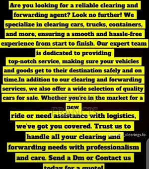Clearing and Forwarding