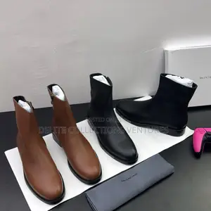 *2026 Balenciaga Logo Detail Ankle Boot ”Black”