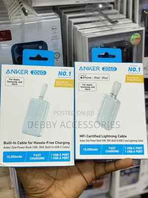 Anker Built-in Cable for Hassle-Free Charging Anker Zolo Power Bank
