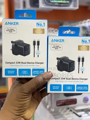 Compact 33w Dual-Device Charger Anker Charger (33w, 2 Ports)