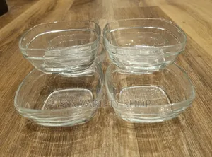 6pcs Clear Glass Dessert Salad Bowl
