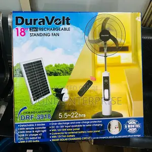 Duravolt 18" 3 in 1 Rechargeable Fan