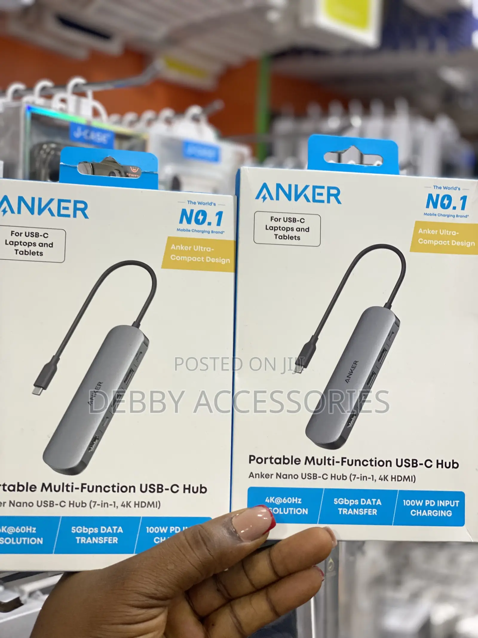 Portable Multi-Function Usb-C Hub Anker Nano Usb-C Hub (7-in-1, Hdmi