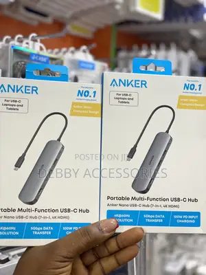 Portable Multi-Function Usb-C Hub Anker Nano Usb-C Hub (7-in-1, Hdmi