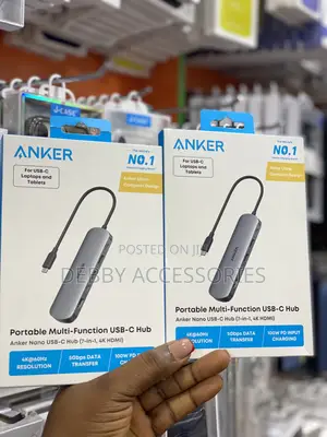 Portable Multi-Function Usb-C Hub Anker Nano Usb-C Hub (7-in-1, Hdmi