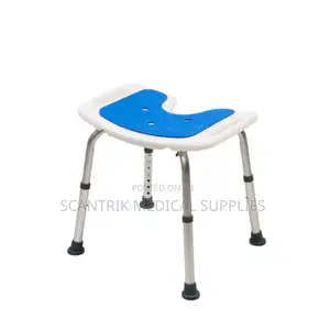 Medical-grade Shower Chair With Blue Sponge Cushion