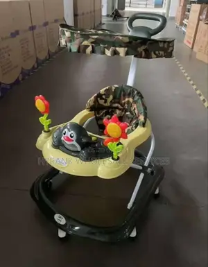 Baby Walker With Toy, Music, Canopy And Pusher