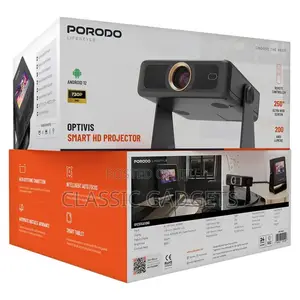 Porodo Lifestyle Optivis Smart Hd Projector With Smart Tablet