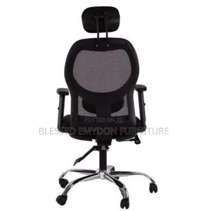 Ergonomic Office Mesh Chair, High Back With Adjustable Headrest