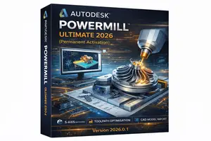 Autodesk Powermill Ultimate – Advanced 5-Axis CNC Programming Software