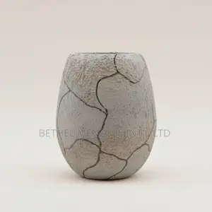 Egg Fiberglass Classic Planter (Rustic Design) 60cm