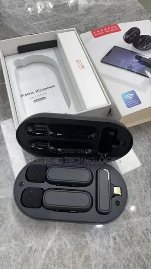 Double Wireless Microphone With Noise Cancellation For iPhones