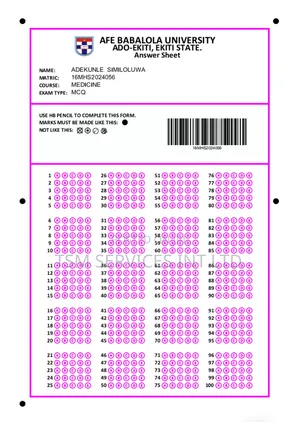 Answer Sheets for Omr Solution