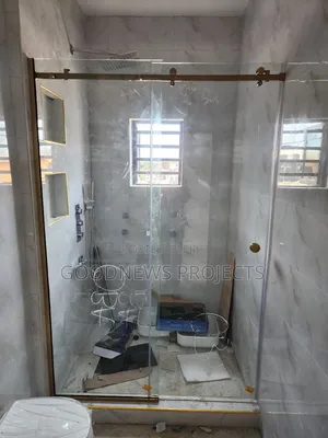 Gold Accessory Sliding Shower Door