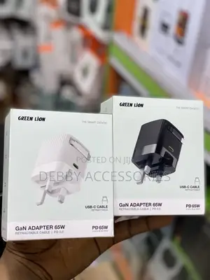 Greenlion Gan Adapter 65w Retractable Cable | Pd 3.0