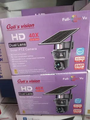 Goli's Vision Hd Dual Lens 40x Optical Zoom Solar PTZ Camera