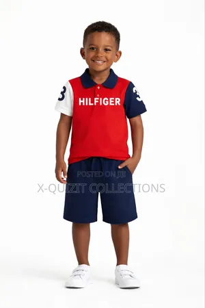 Tommy Boys Polo Shorts Set (2y-10y)