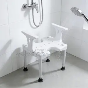Compact Non-Slip Shower Stool for Elderly Support