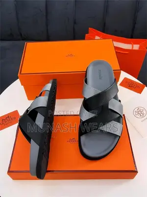 Original Leather Hermes Slipers 40-46 Available