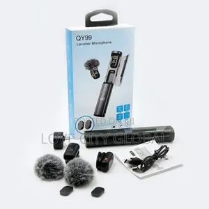 Lavalier Wireles Qy99 Mic Anc Clip-on Magnetic Lapel Mic Charging Case