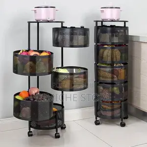 5 Tier Round Rotating Fruit/Vegetables Storage Basket