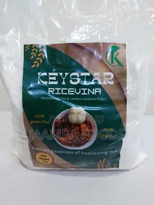 Keystar Ricevina ( 1kg ) Fermented Rice Cassava Swallow Flour