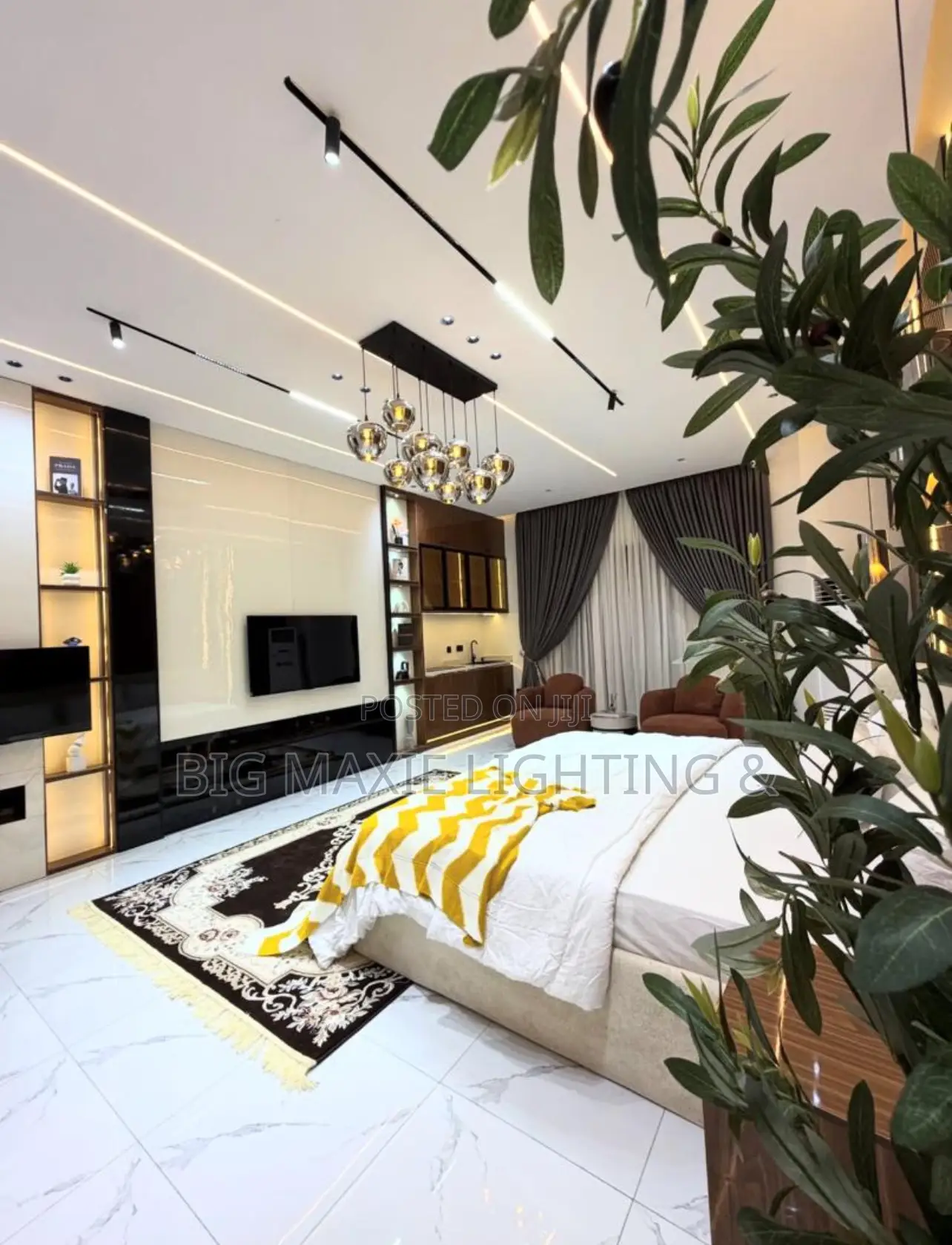 Luxury Dropping Lamp Black Amber Dropping Light