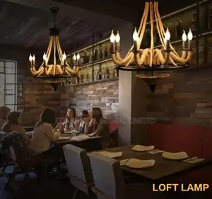 Rustic Rope Chandelier – Loft Pendant Light