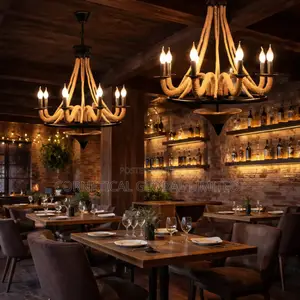 Rustic Rope Chandelier – Loft Pendant Light