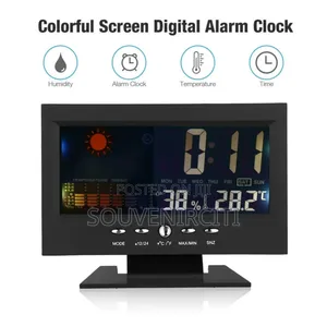 5-in-1 Led Digital Alarm Clock for Bedrooms With Calendar
