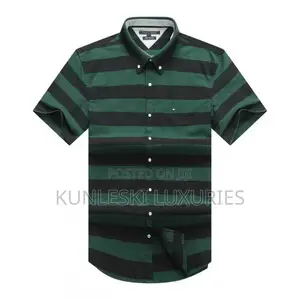 Original Tommy Hilfiger Strips Short Sleeve Shirt Collections