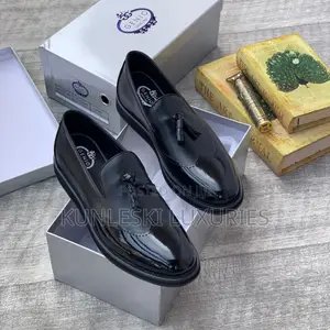 Original Genio Black & Brown Loafers Shoes For Men